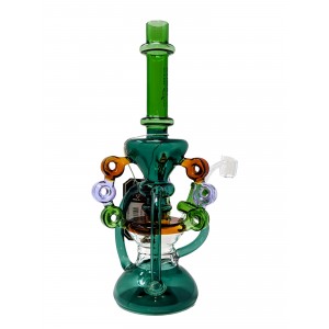 Chill Glass - 11" Triple Annulus Showerhead Perc Recycler Water Pipe - [JLD-157]